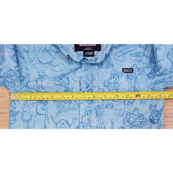 RSVLTS x Disney Sketches To Screen Limited Edition Kunu Childs Button Up Sz. 4 - Picture 9 of 9
